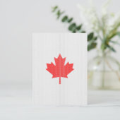 Knit Style Maple Leaf Knitting Motif Postkarte (Stehend Vorderseite)