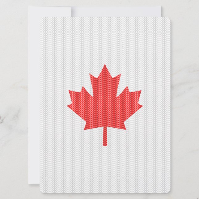 Knit Style Maple Leaf Knitting Motiv (Vorderseite)