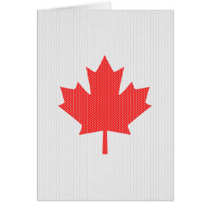 Knit Style Maple Leaf Knitting Motiv