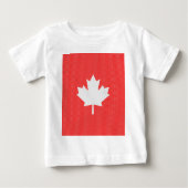 Knit Style Maple Leaf Knitting Motiv Baby T-shirt (Vorderseite)