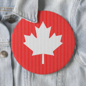 Knit Style Maple Leaf Knitting Motiv Button (Beispiel)