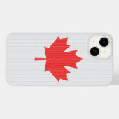 Knit Style Maple Leaf Knitting Motiv Case-Mate iPhone Hülle (Rückseite (Horizontal))
