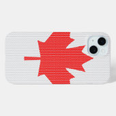 Knit Style Maple Leaf Knitting Motiv Case-Mate iPhone Hülle (Rückseite (Horizontal))