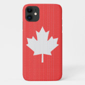 Knit Style Maple Leaf Knitting Motiv Case-Mate iPhone Hülle (Rückseite)