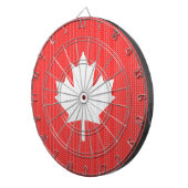 Knit Style Maple Leaf Knitting Motiv Dartscheibe (Vorderseite rechts)