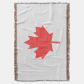 Knit Style Maple Leaf Knitting Motiv Decke (Vorderseite Vertikal)