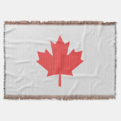 Knit Style Maple Leaf Knitting Motiv Decke (Vorderseite)