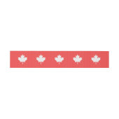 Knit Style Maple Leaf Knitting Motiv Einladungsbanderole (Flach)