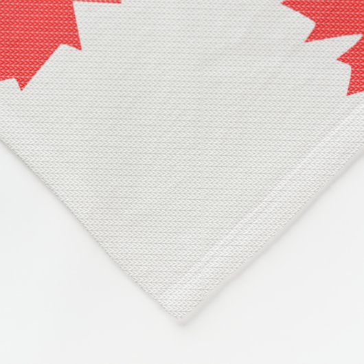 Knit Style Maple Leaf Knitting Motiv Fleecedecke (Ecke)