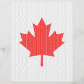 Knit Style Maple Leaf Knitting Motiv Flyer (Vorne)