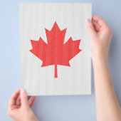 Knit Style Maple Leaf Knitting Motiv Flyer (Hand)