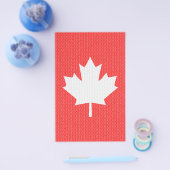 Knit Style Maple Leaf Knitting Motiv Flyer (Einzeln)