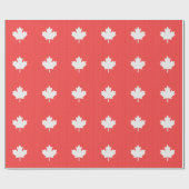 Knit Style Maple Leaf Knitting Motiv Geschenkpapier (Flach)