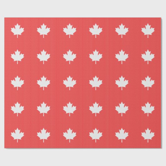 Knit Style Maple Leaf Knitting Motiv Geschenkpapier (Flach)
