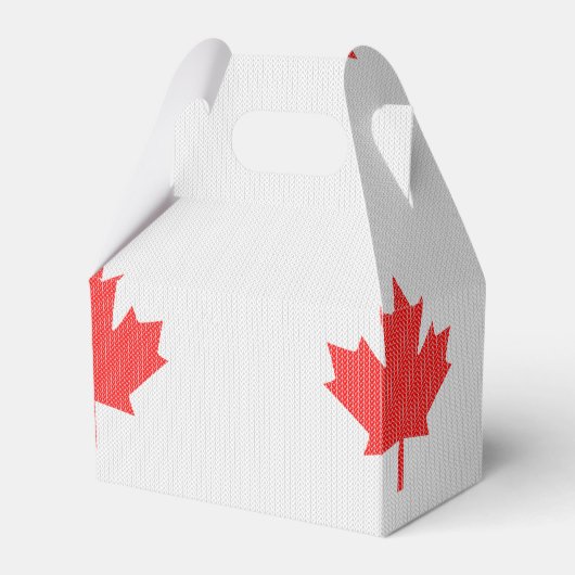 Knit Style Maple Leaf Knitting Motiv Geschenkschachtel (Vorderseite)