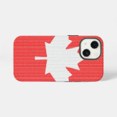 Knit Style Maple Leaf Knitting Motiv iPhone Hülle (Rückseite (Horizontal))