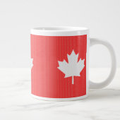 Knit Style Maple Leaf Knitting Motiv Jumbo-Tasse (Rechts)