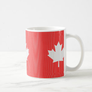 Knit Style Maple Leaf Knitting Motiv Kaffeetasse
