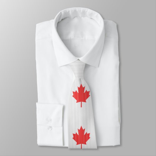 Knit Style Maple Leaf Knitting Motiv Krawatte (Gebunden)
