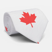 Knit Style Maple Leaf Knitting Motiv Krawatte (Gerollt)