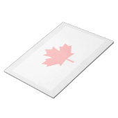 Knit Style Maple Leaf Knitting Motiv Notizblock (angewinkelt)