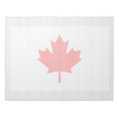 Knit Style Maple Leaf Knitting Motiv Notizblock (Vorderseite)