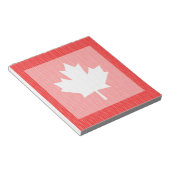 Knit Style Maple Leaf Knitting Motiv Notizblock (angewinkelt)