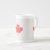 Knit Style Maple Leaf Knitting Motiv Porzellantasse (Vorderseite Rechts)