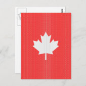 Knit Style Maple Leaf Knitting Motiv Postkarte (Vorne/Hinten)