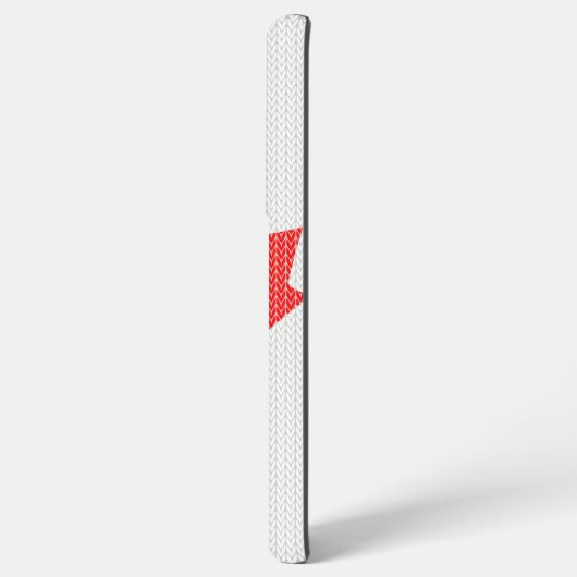 Knit Style Maple Leaf Knitting Motiv Samsung Galaxy Hülle (Rückseite (Horizontal))