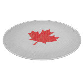 Knit Style Maple Leaf Knitting Motiv Schneidebrett (Ecke)