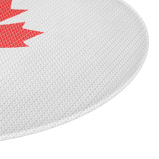 Knit Style Maple Leaf Knitting Motiv Schneidebrett (Ecke)