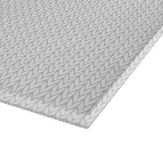 Knit Style Maple Leaf Knitting Motiv Schneidebrett (Ecke)