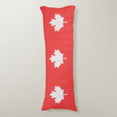 Knit Style Maple Leaf Knitting Motiv Seitenschläferkissen (Vorderseite Vertikal)