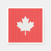 Knit Style Maple Leaf Knitting Motiv Serviette (Vorderseite)