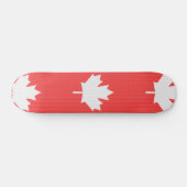 Knit Style Maple Leaf Knitting Motiv Skateboard (Horizontal)