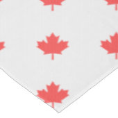 Knit Style Maple Leaf Knitting Motiv Tischdecke (Schrägansicht)