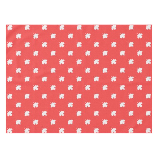 Knit Style Maple Leaf Knitting Motiv Tischdecke (Vorderseite (Horizontal))