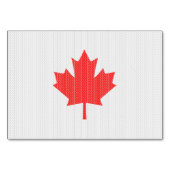 Knit Style Maple Leaf Knitting Motiv Tischnummer (Vorderseite)