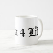 Knitta 4 Lebens-Tasse Kaffeetasse (VorderseiteRechts)