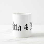 Knitta 4 Lebens-Tasse Kaffeetasse (Mittel)