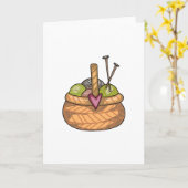 KNITTBASKET KARTE (Gelbe Blume)