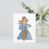 Knitted Cello Postkarte (Stehend Vorderseite)