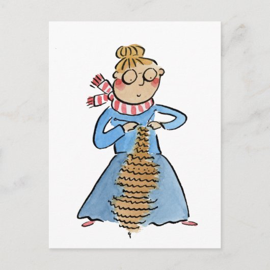 Knitted Cello Postkarte (Vorderseite)