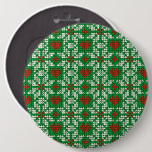 Knitted Christmas pattern Button (Vorne & Hinten)