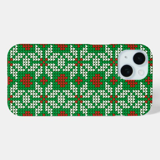 Knitted Christmas pattern Case-Mate iPhone Hülle (Rückseite (Horizontal))
