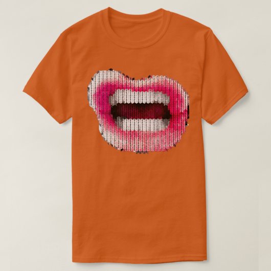 Knitted Lips T-Shirt (Design vorne)