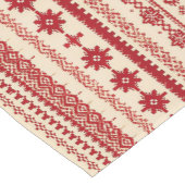  Knitted-Pattern   look   Nordic    folk art style Kurzer Tischläufer (Ecke)