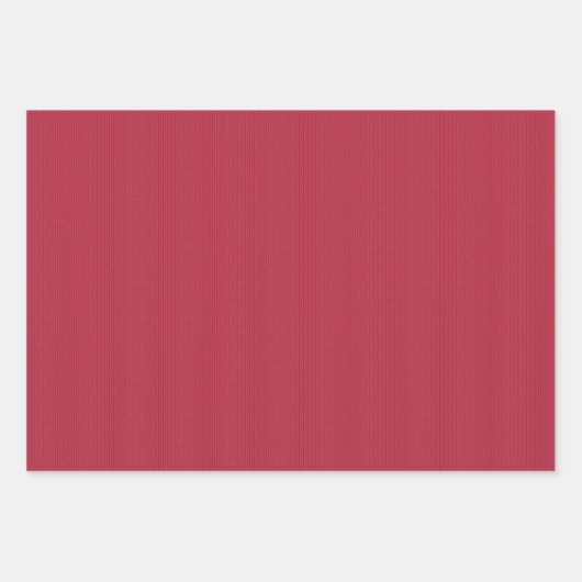 Knitted pattern simple red Christmas holiday Geschenkpapier Set (Vorderseite)