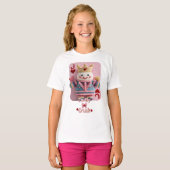 Knitted Queen of Hearts Valentine Self-Love Doll T-Shirt (Vorne ganz)